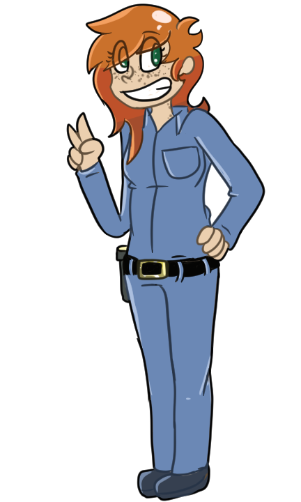 clipart woman security guard