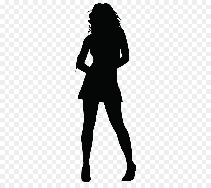 Cartoon silhouette woman transparent. Human clipart human girl