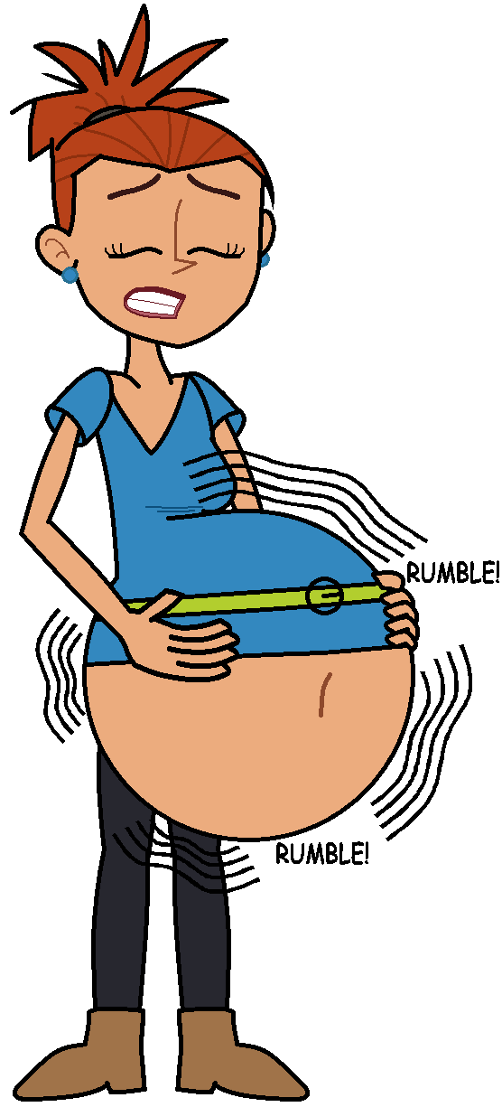 Amanda s tummy by. Clipart woman stomach ache