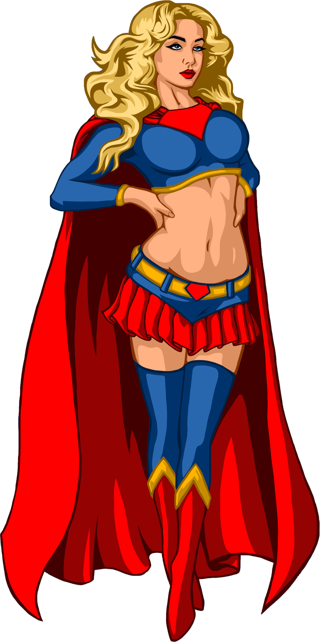 clipart woman superhero