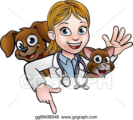 clipart woman veterinarian