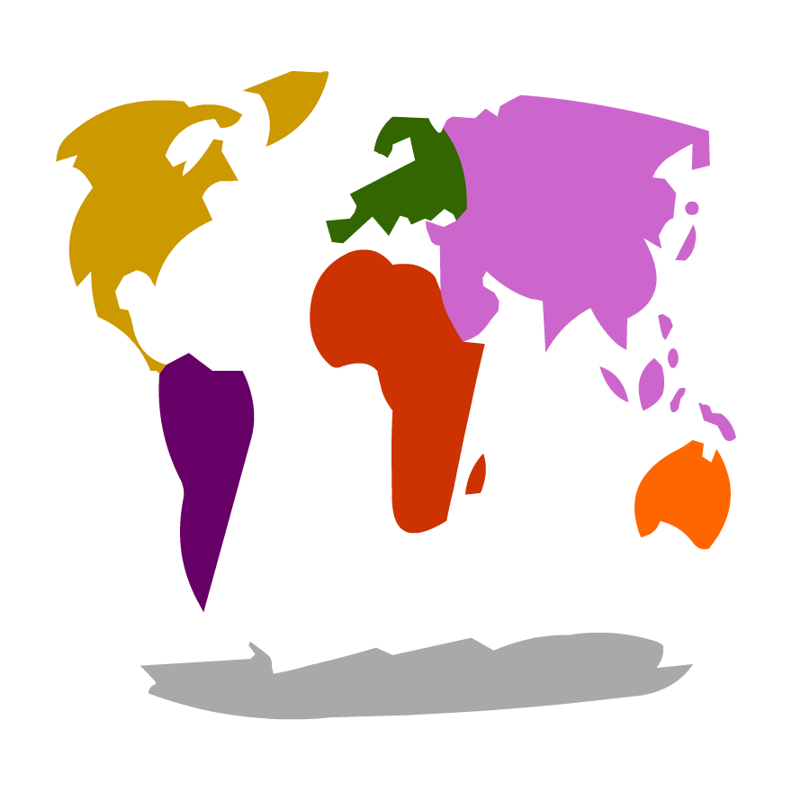 Sortify continents and oceans. Geography clipart continent ocean