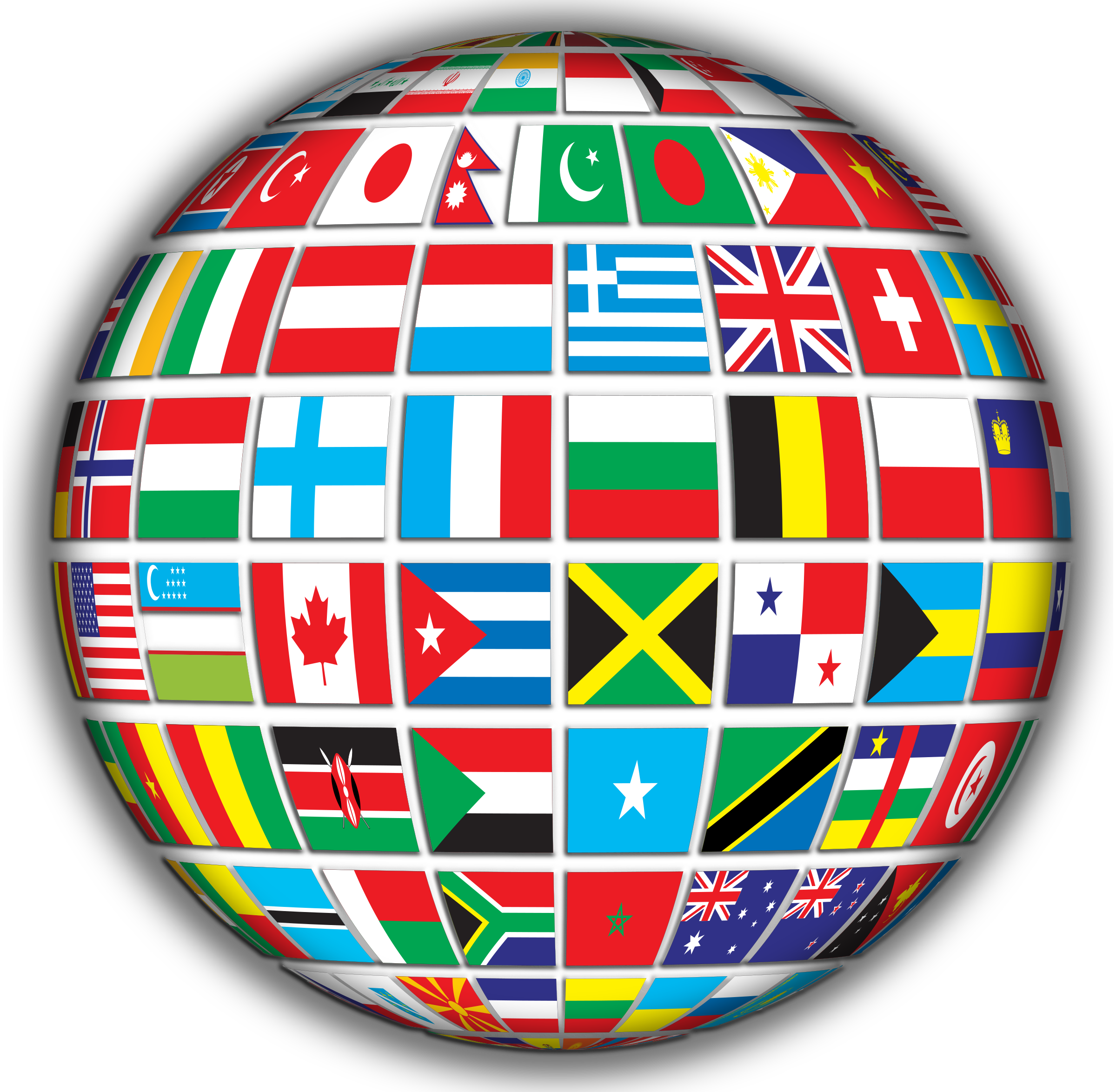 clipart world flags