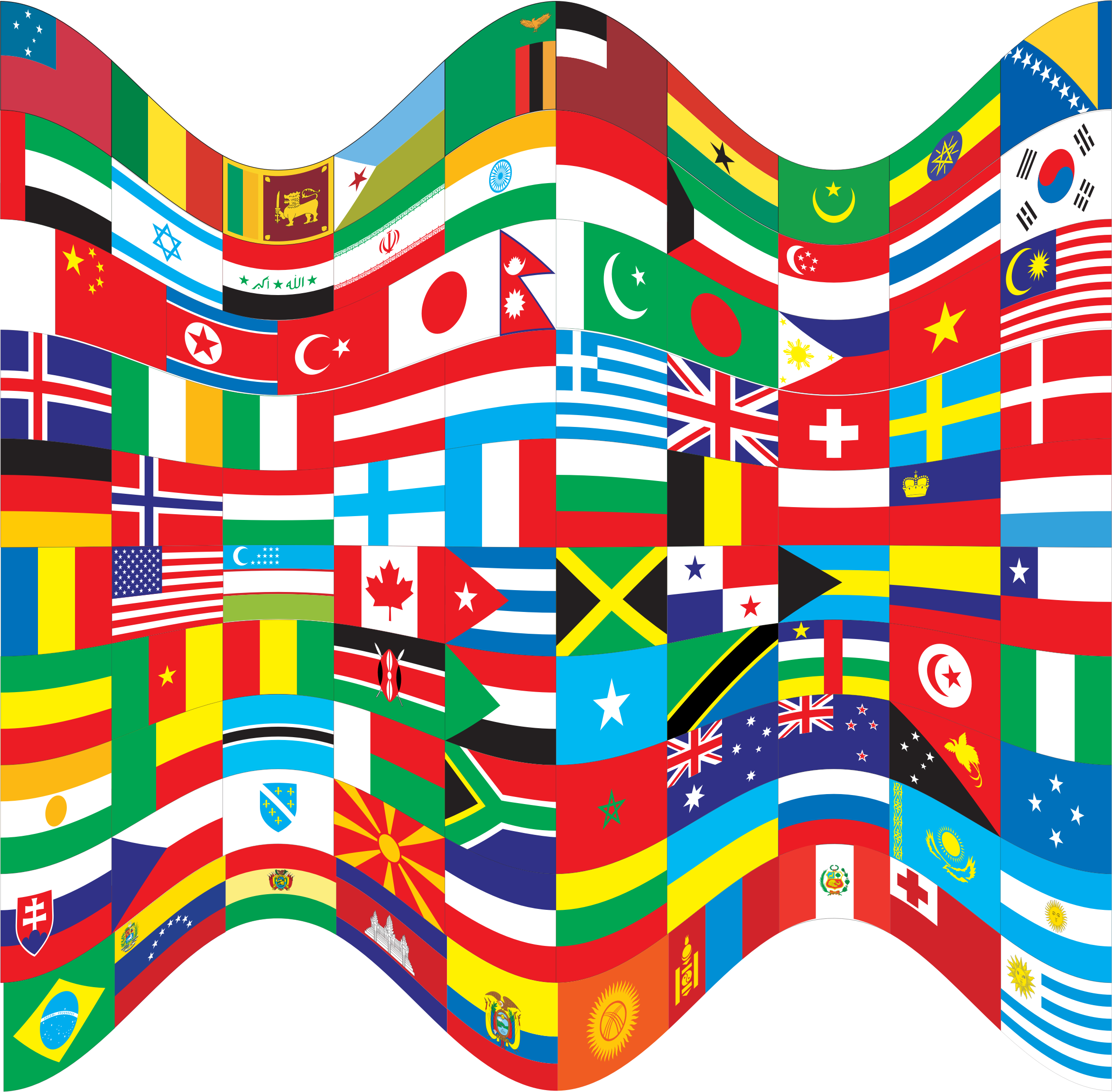World Flags Vector Clip Art