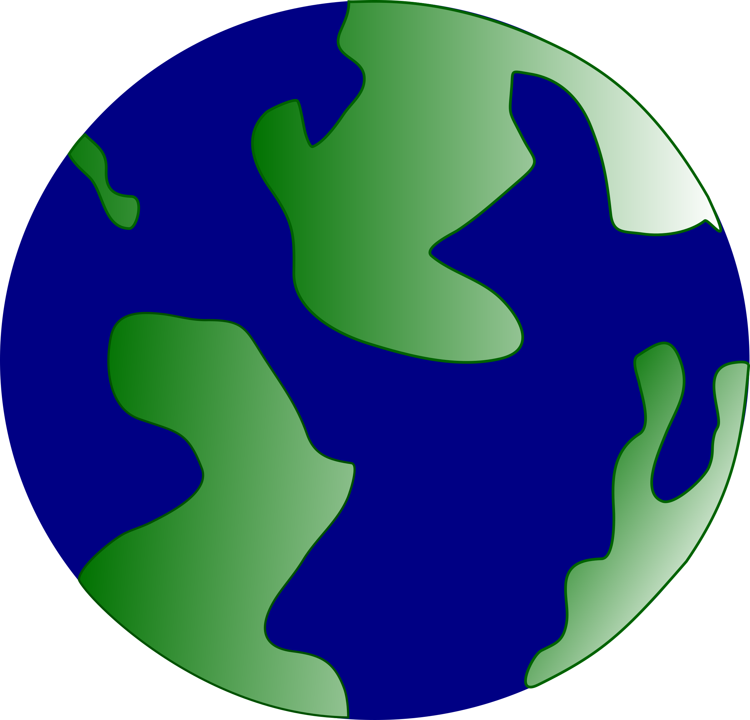 Pseudo globe big image. Geography clipart socail