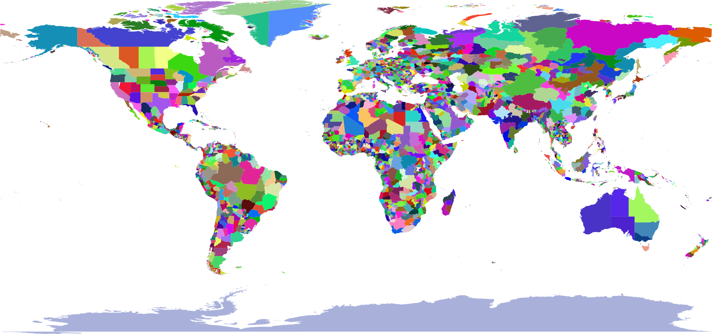 Map clipart physical map. Colorful world big image