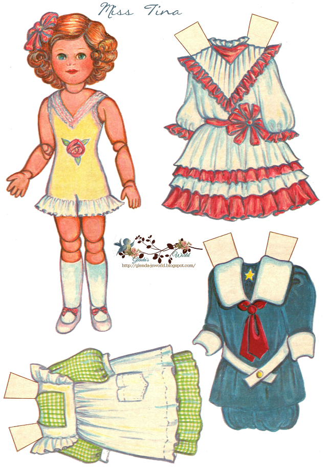 clipart world paper doll