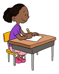 Children writing free download. Writer clipart child