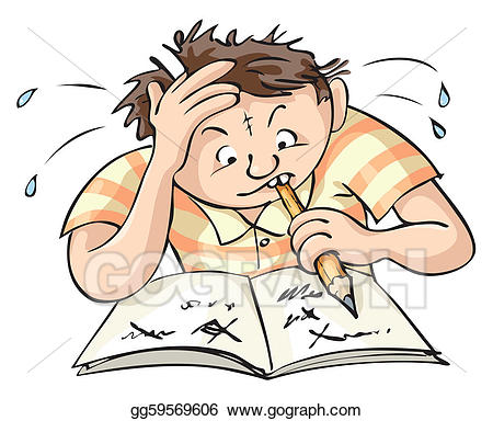 Clipart writing difficult. Clip art vector task