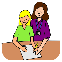 therapy clipart writing