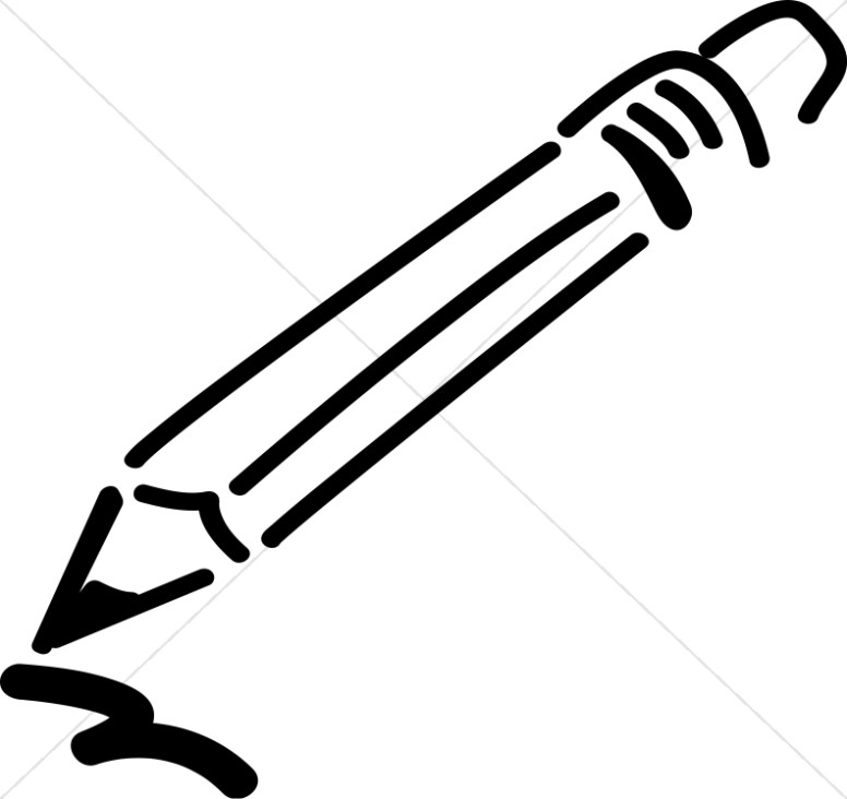 clipart writing pencil