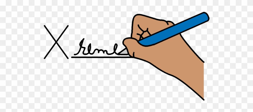 Writer clipart signature hand. Someone writing their pinclipart