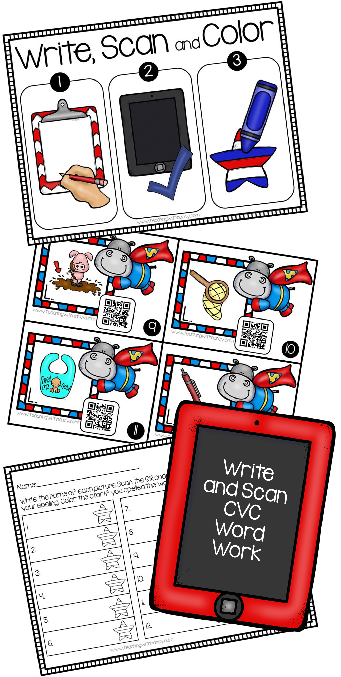 literacy clipart word play