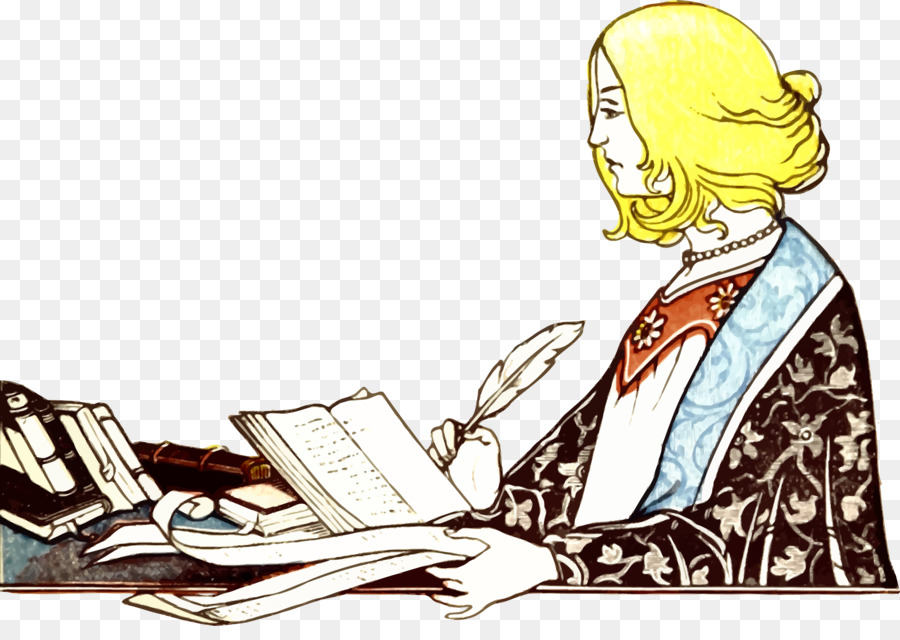 Clipart writing writter. Cartoon writer illustration 