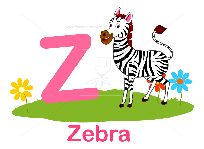 Clipart zebra alphabet. Animal z free vectors