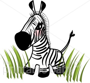 Clipart zebra chibi. Jungle baby 