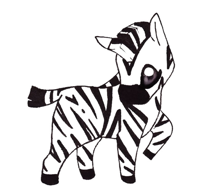 clipart zebra chibi