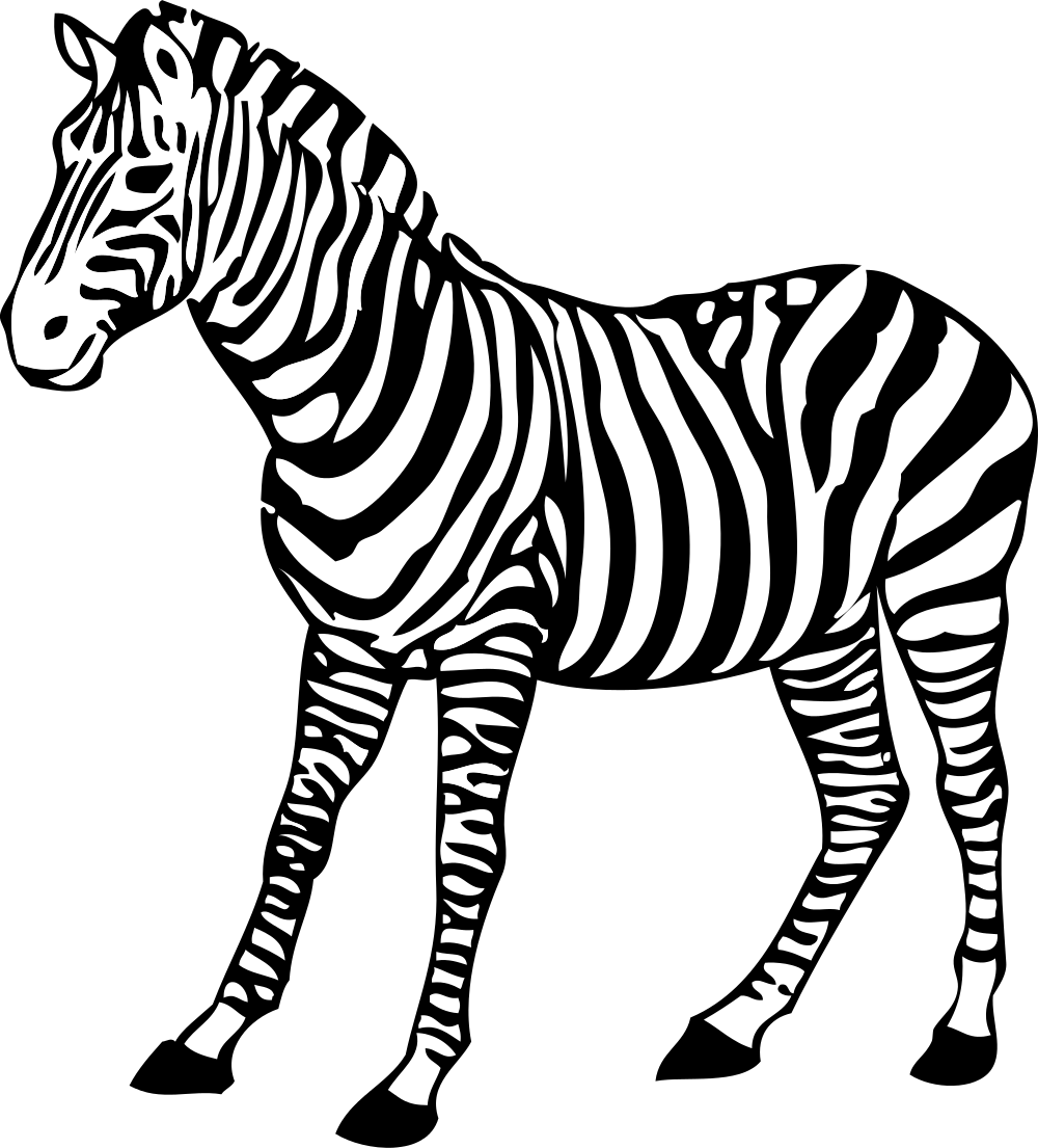 Clipart zebra coloring. File johnny automatic svg