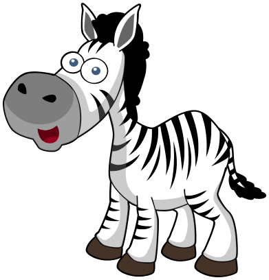 clipart zebra comic