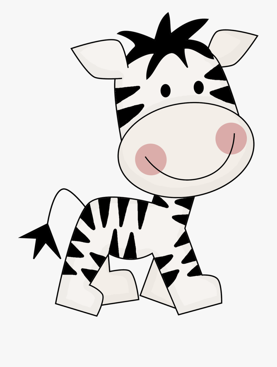 Animals cute png . Jungle clipart zebra