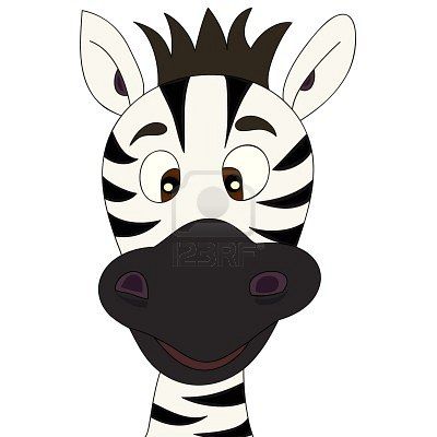 clipart zebra draw cartoon