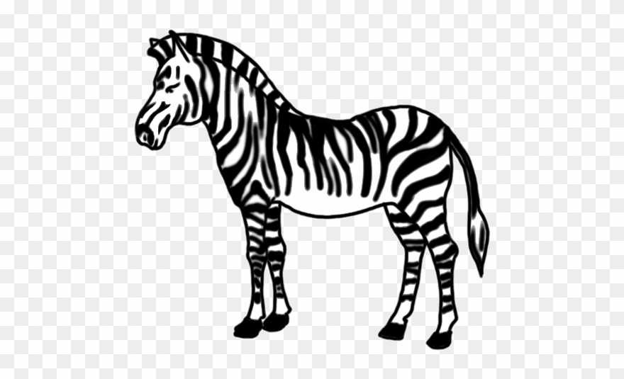 clipart zebra easy