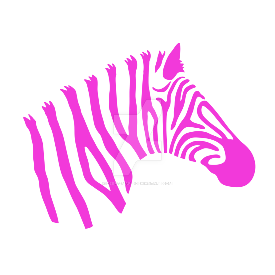 clipart zebra pink zebra