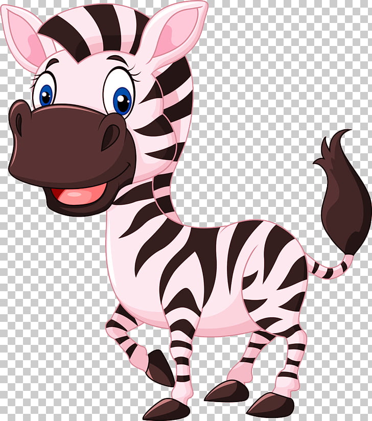 hot pink and zebra cartoon