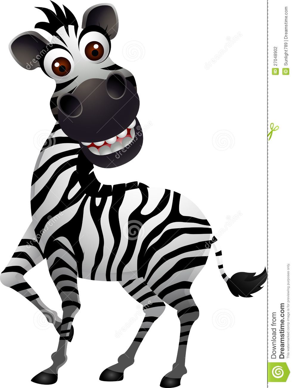 clipart zebra silly