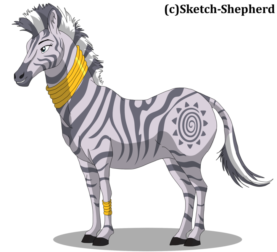 Request zecora by shepherd. Clipart zebra sketch