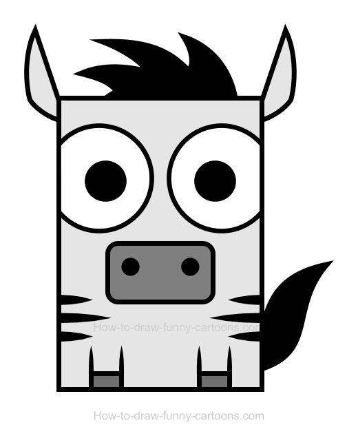 clipart zebra sketch