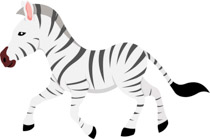 clipart zebra tail