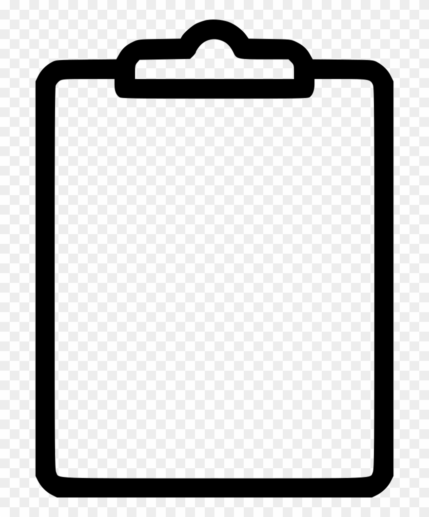 clipboard clipart black and white