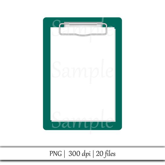 Digital set png clipboards. Clipboard clipart colorful