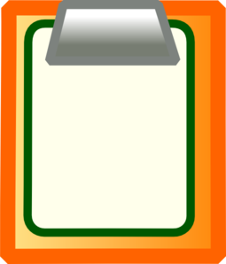 clipboard clipart colorful