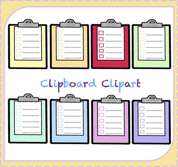 . Clipboard clipart cute
