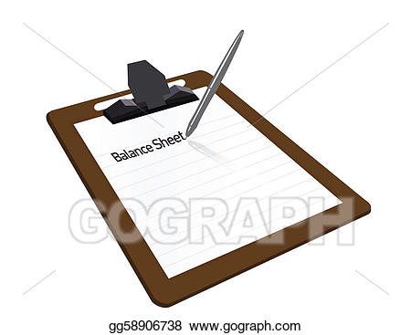 Clipboard clipart information sheet. Vector stock balance clip