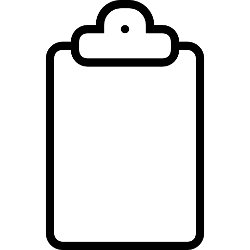 clipboard clipart outline