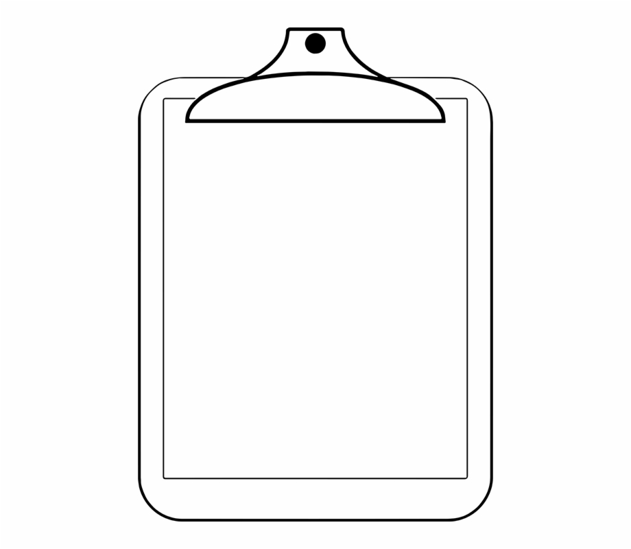 clipboard clipart outline