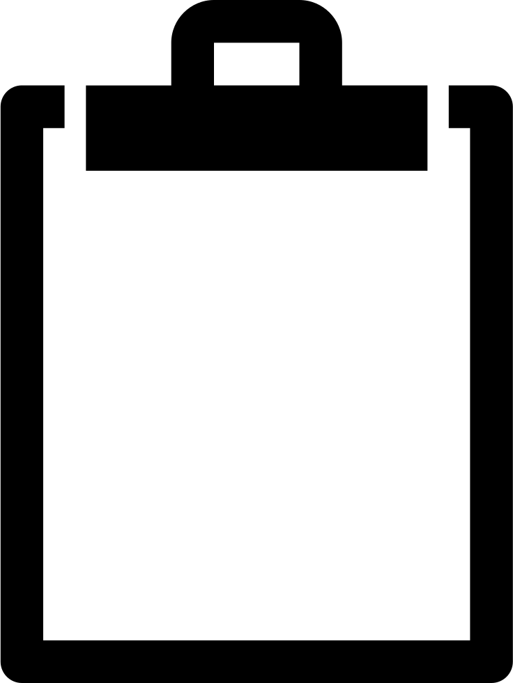 clipboard clipart outline