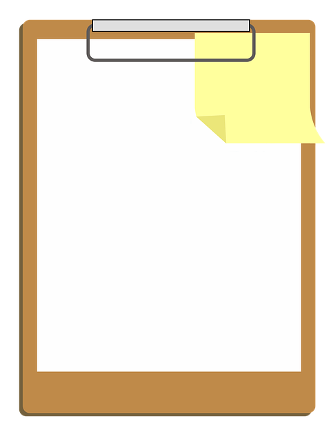 Clipboard clipart yellow. Free image on pixabay