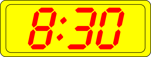 clock clipart 8 am