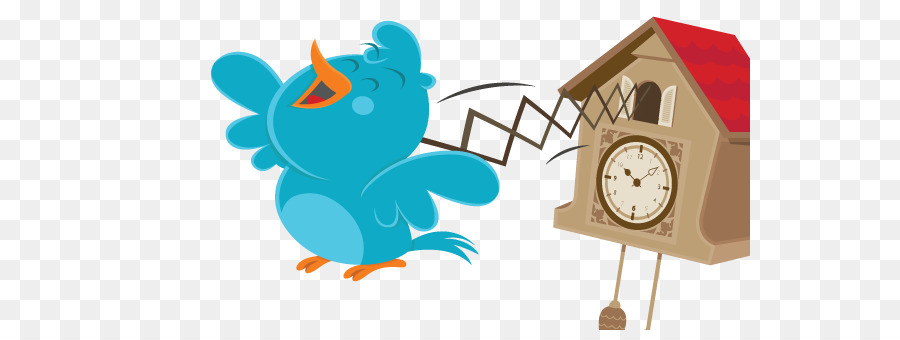 clock clipart bird