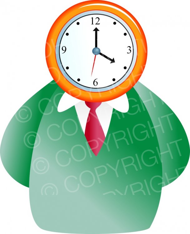clock clipart business