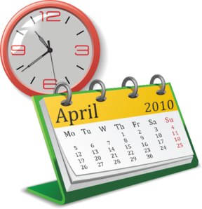 clock clipart calendar