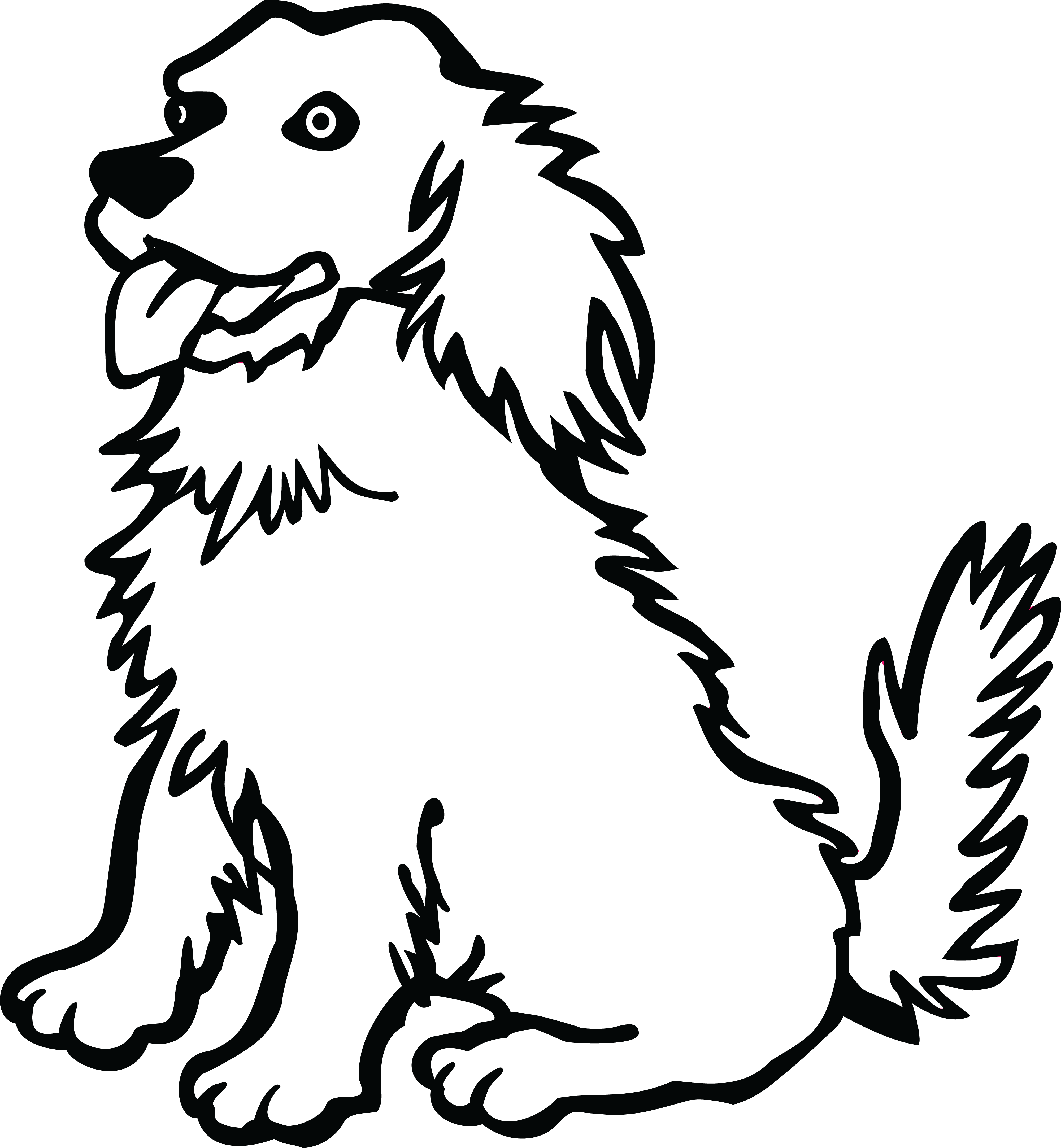 clocks clipart dog