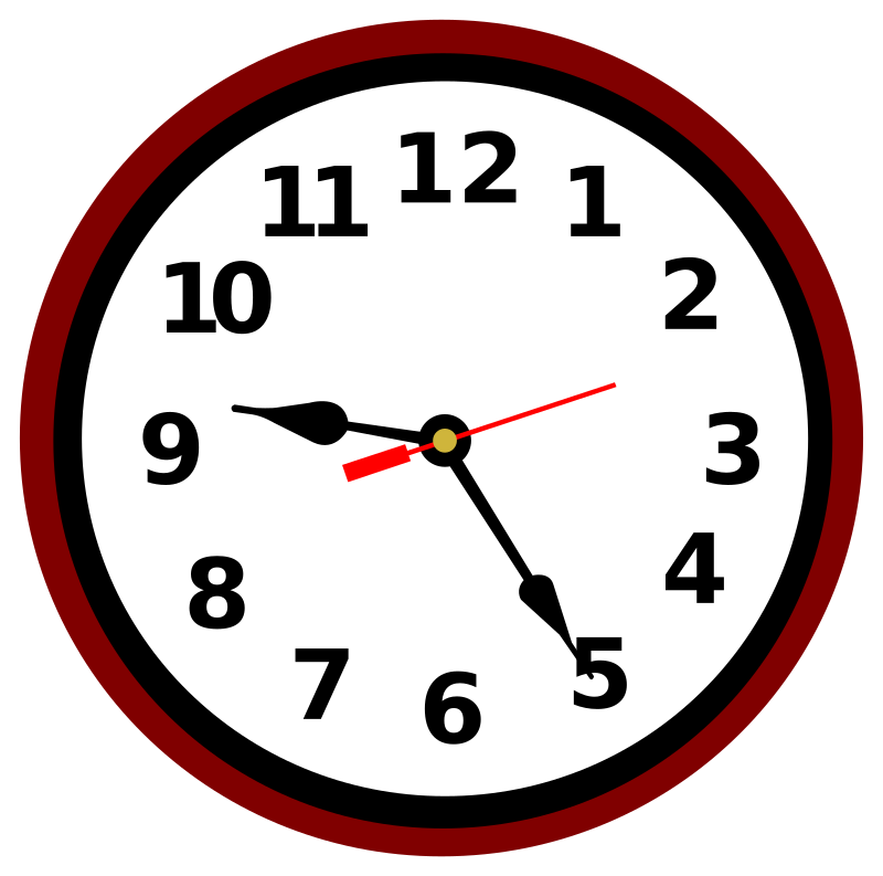 clock clipart lunchtime
