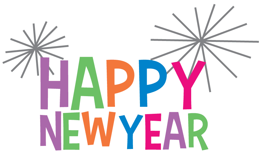 clock clipart new year