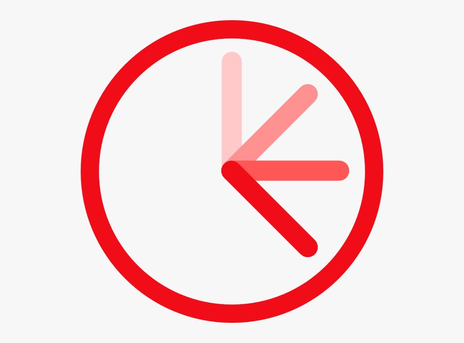 clock clipart red