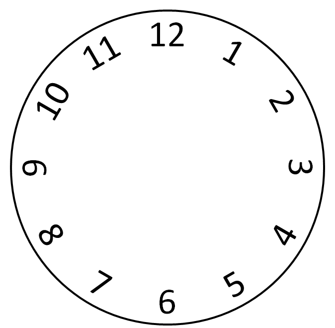 clock clipart roman numerals